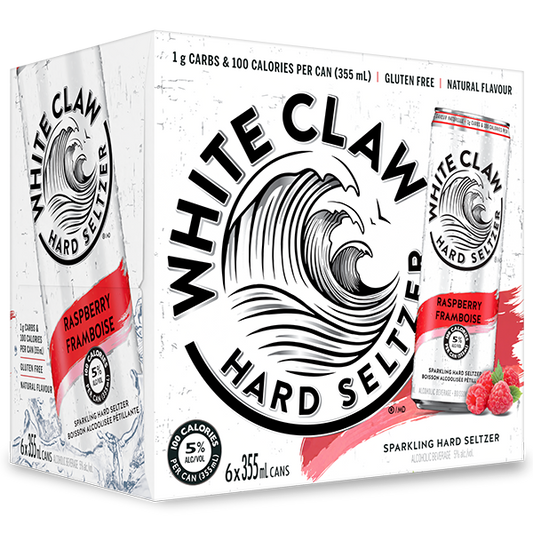 WHITE CLAW RASPBERRY 6 CANS