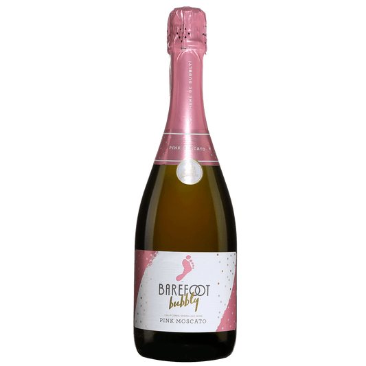 BAREFOOT BUBBLY PINK MOSCATO SPARKLING WINE