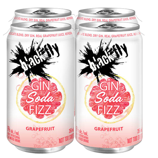 BLACK FLY GRAPEFRUIT GIN SODA 4 CANS