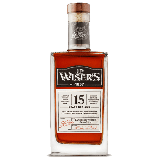 J.P. WISER'S 15 YEAR OLD CANADIAN WHISKEY